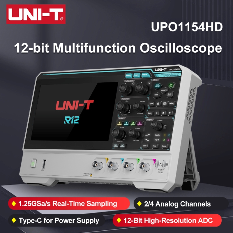 Digital Storage Oscilloscope 100Mhz - Oscilloscopio UNI-T UPO1154HD UPO1082HD ad Alta