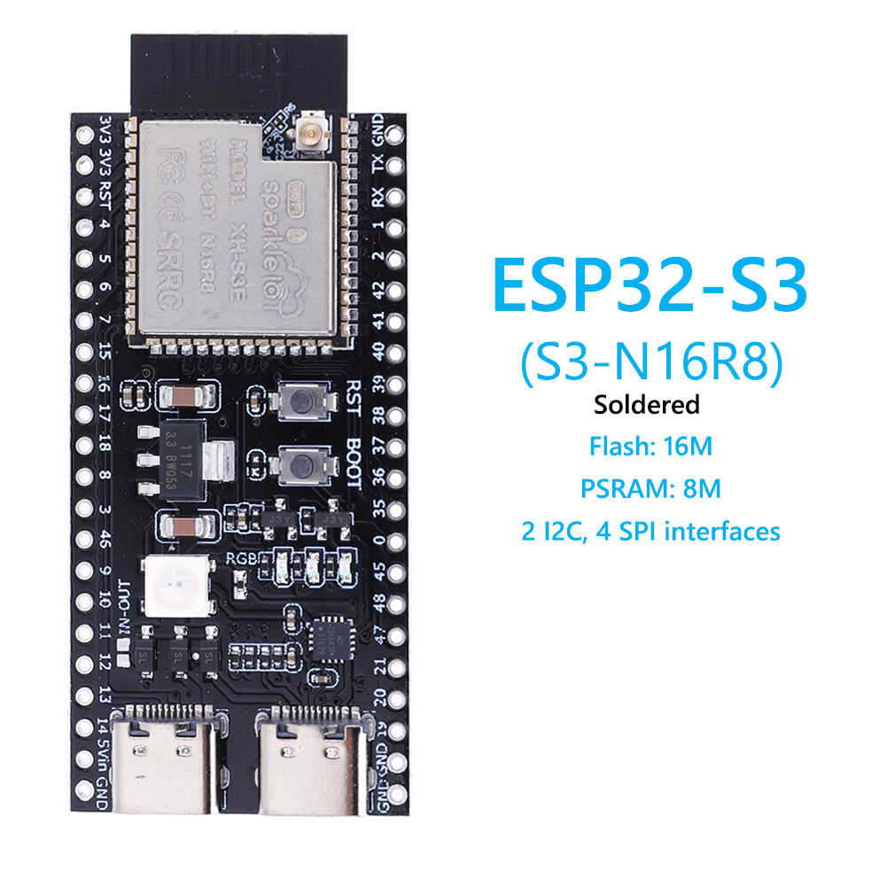 ESP32 S3 N16R8 N8R2 Scheda di  - Esp32 S3 Development Board Lot recensione e prezzo